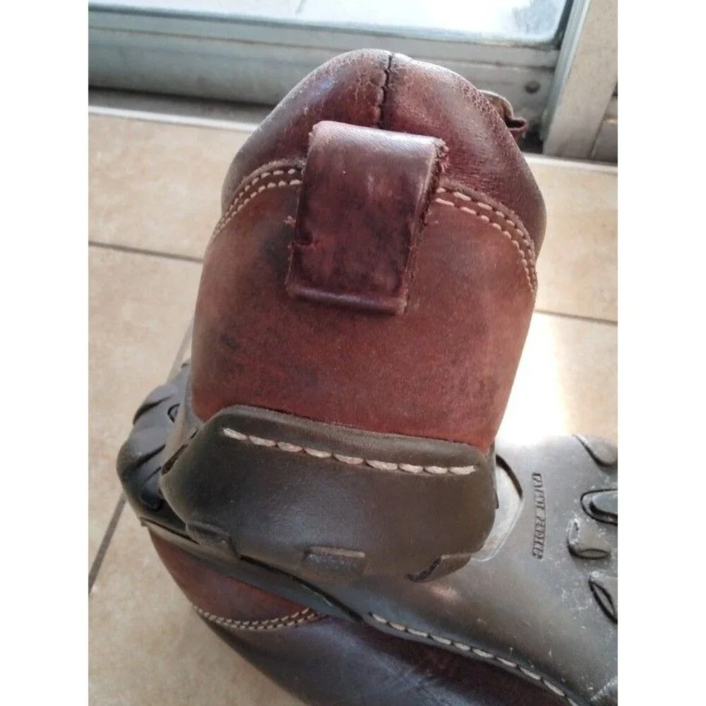 Born Men’s Slip On Casual Brown Leather Upper Shoes Size 7 Eur Size 40